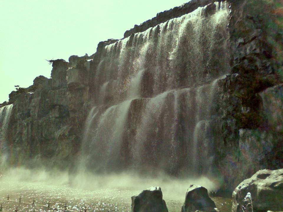 안산 노적봉 폭포 얘전 모습