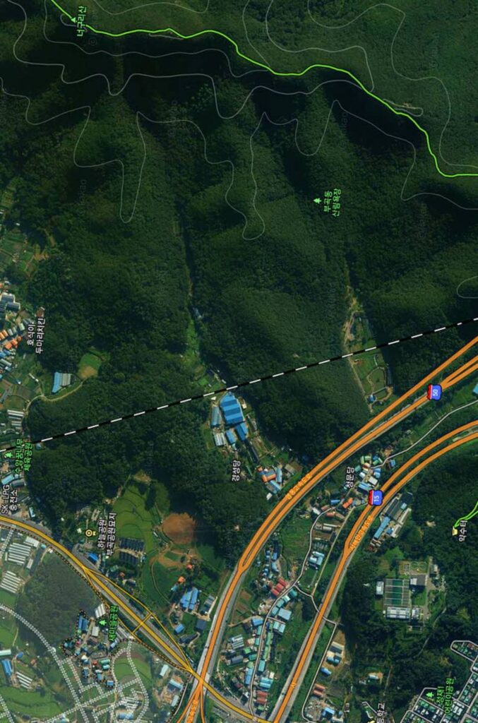 청문당 인근 부곡동 지도