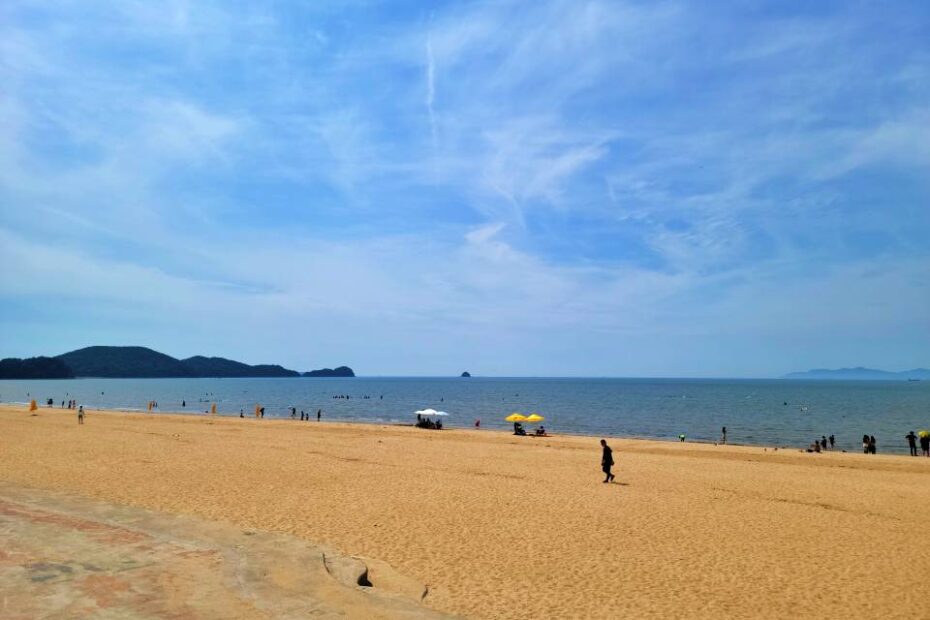 방아머리 해변 백사장