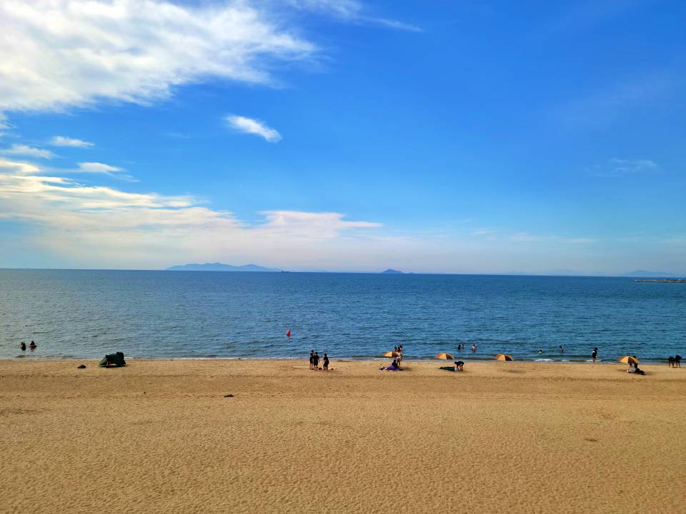 방아머리해변 무의도 방향